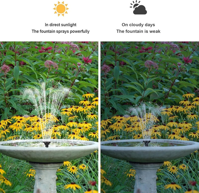 Biling 7.5W Solar Water Pump Outdoor, Solar Pond Pump Solar Fountain with DIY 5ft Tubing for Samll Ponds, Garden Pool and Bird Bath - Image 3